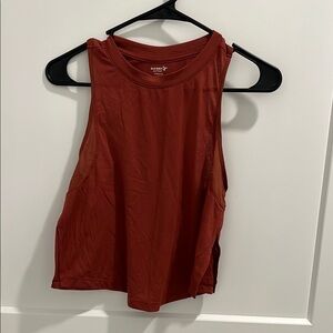 Old Navy Red Muscle Tee Crop Sleeveless Tank Top